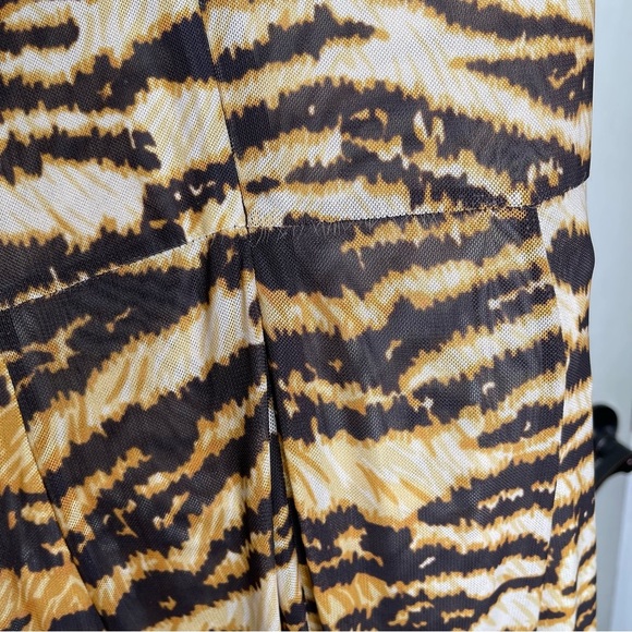 RONNY KOBO
Uzina Mesh Animal Print Round Neck Sleeveless Maxi A-Line Dress Sz M - Picture 6 of 14